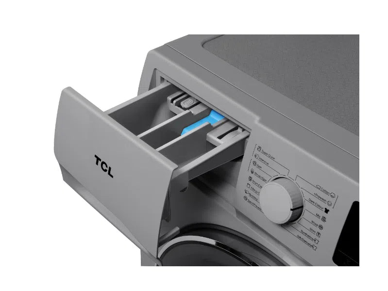 TCL Front Load Washing Machine 9Kg Grey (P609FLS) Inverter