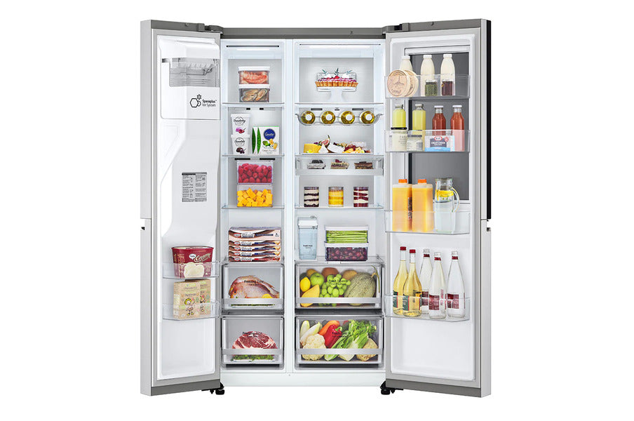 LG Inverter Fridge Side by Side 674L Silver (257 CSES-X) InstaView Door-in-Door