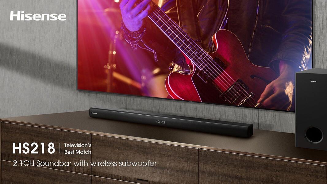 Hisense Sound bar 2.1ch 200W with wireless subwoofer (218)