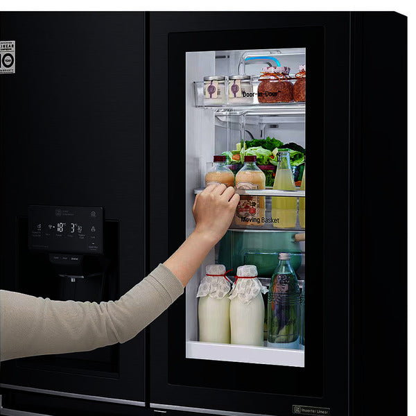 LG Inverter Fridge Side by Side 889L Black (X31FMQHL) InstaView 4 Doors