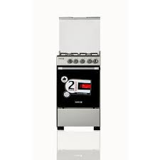 Scanfrost Gas Cooker 50x50Cm Grey 4Gas Burners with Gas Oven (SFC5402S)
