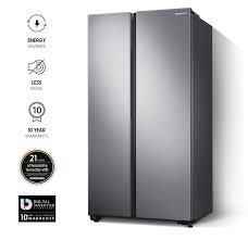 Samsung Inverter Fridge Side By Side 647L Grey (RS62R5001M9/GH)