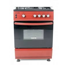 Scanfrost Gas Cooker 60x60Cm Burgundy 4Gas Burners with Gas Oven Grill (CK6400R)