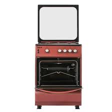 Scanfrost Gas Cooker 60x60Cm Burgundy 4Gas Burners with Gas Oven (CK6302R)