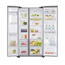 Samsung Inverter Fridge Side By Side Grey 660L (RS64R5111M9/UT/NK) With Water dispenser