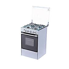 Scanfrost Gas Cooker 50x50Cm Grey 4Gas Burners with Gas Oven (SFC5401S)