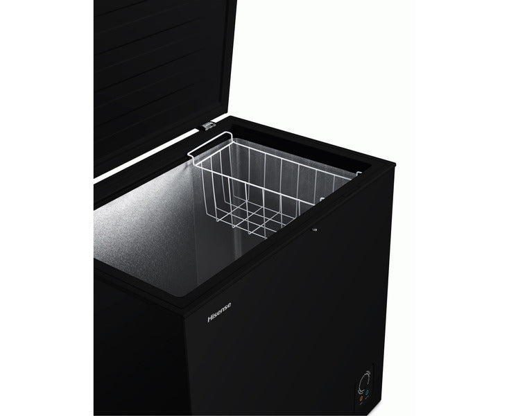 Hisense Chest Freezer 189L Black (250SH) Glass Door