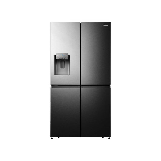 Hisense Fridge Side By Side 628L Silver (82WS) With Water Dispenser and Ice Maker