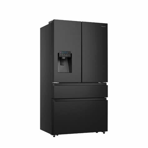 Hisense Fridge Side By Side 560L Black (64WC) With Water Dispenser and Ice maker