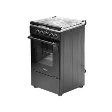 Midea Gas Cooker 50x55cm 4Gas Black Body stainless steel (5055-4G007-B)